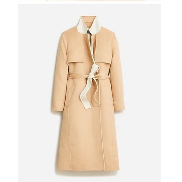 J. Crew Jackets & Blazers - J.Crew $398 Harriet Trench Coat Natural Sand Size L BU070